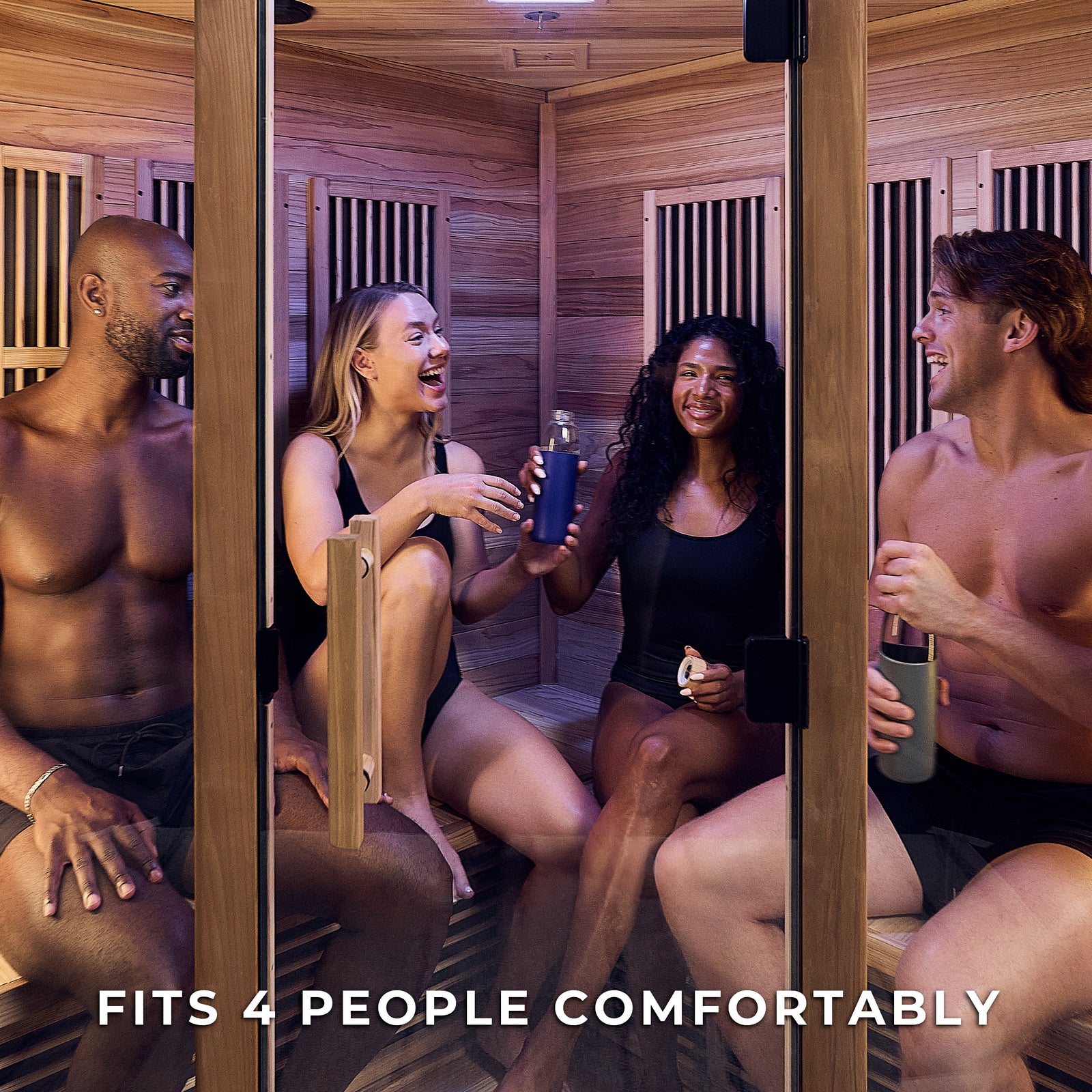 Rylan Indoor Infrared Corner Sauna 4 Person — manufacturer photo 6