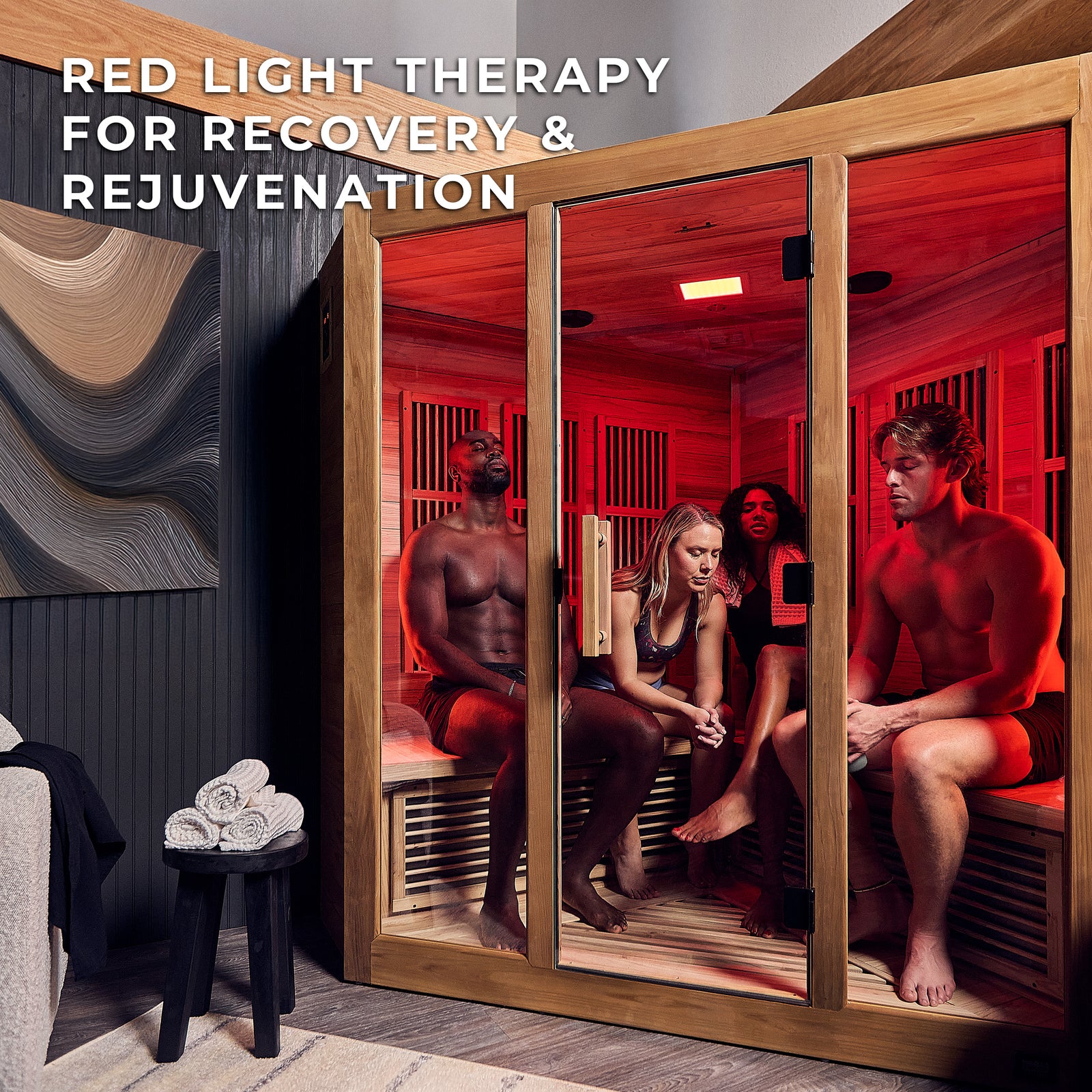 Rylan Indoor Infrared Corner Sauna 4 Person — manufacturer photo 9
