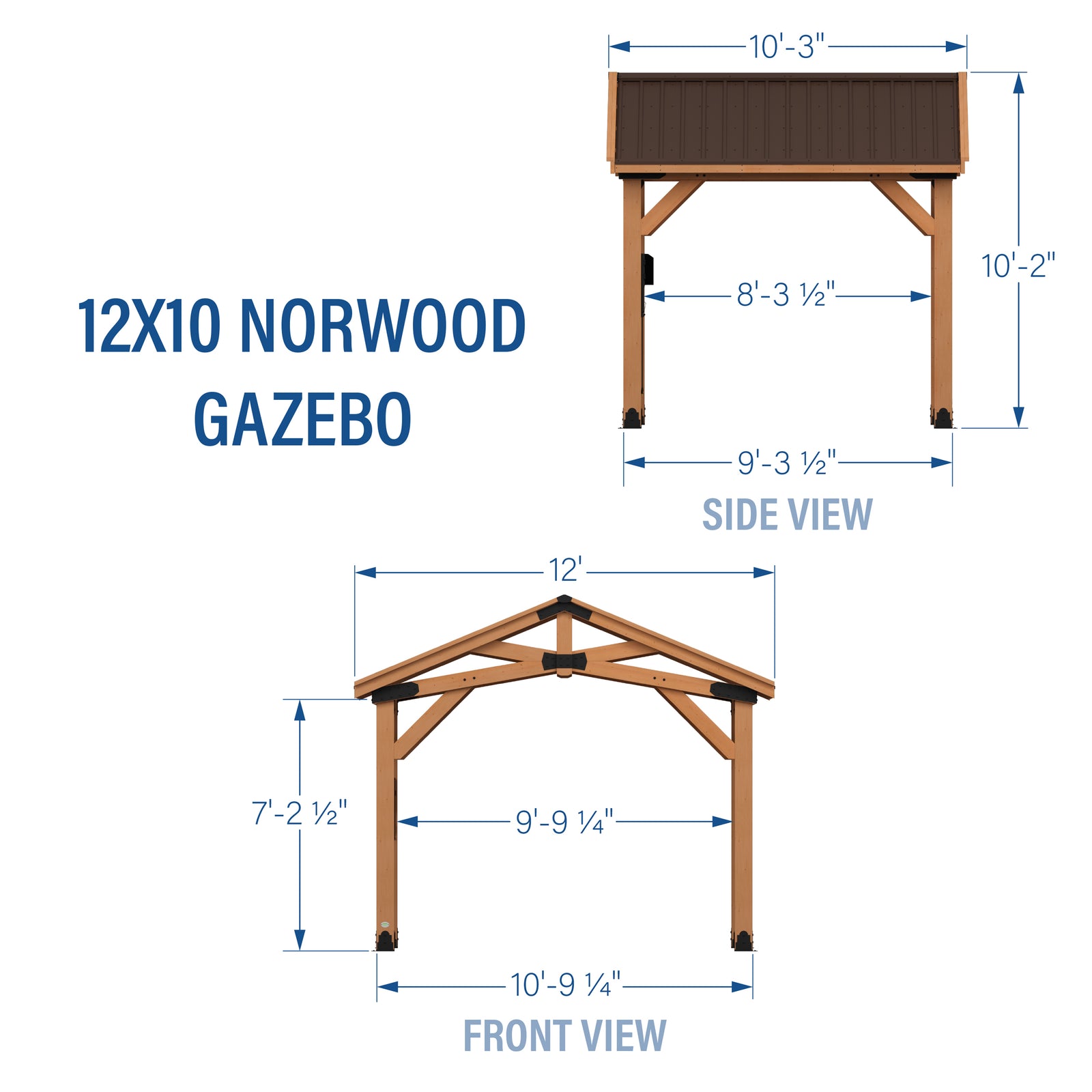 12x10 Norwood Gazebo — manufacturer photo 2