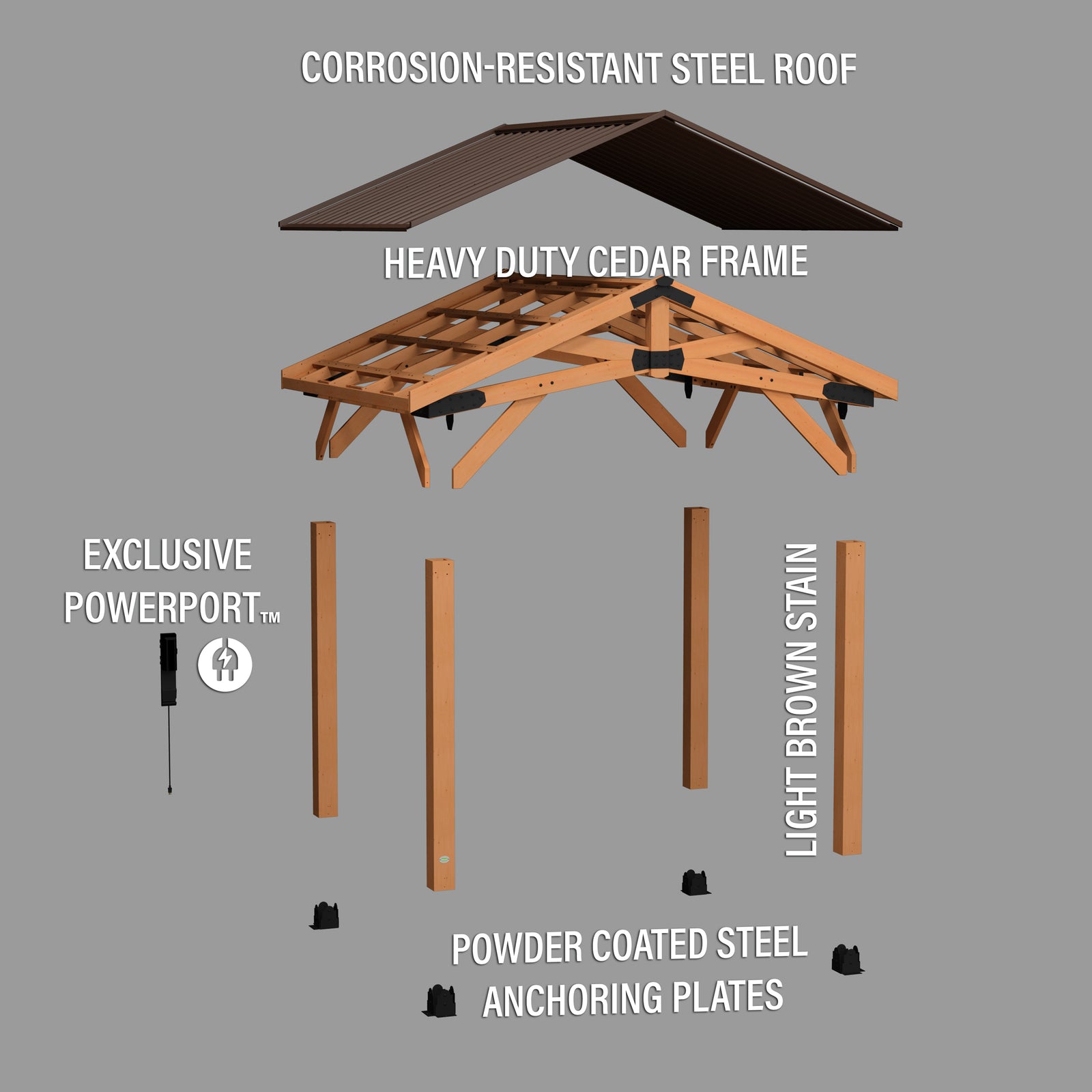 12x10 Norwood Gazebo — manufacturer photo 11