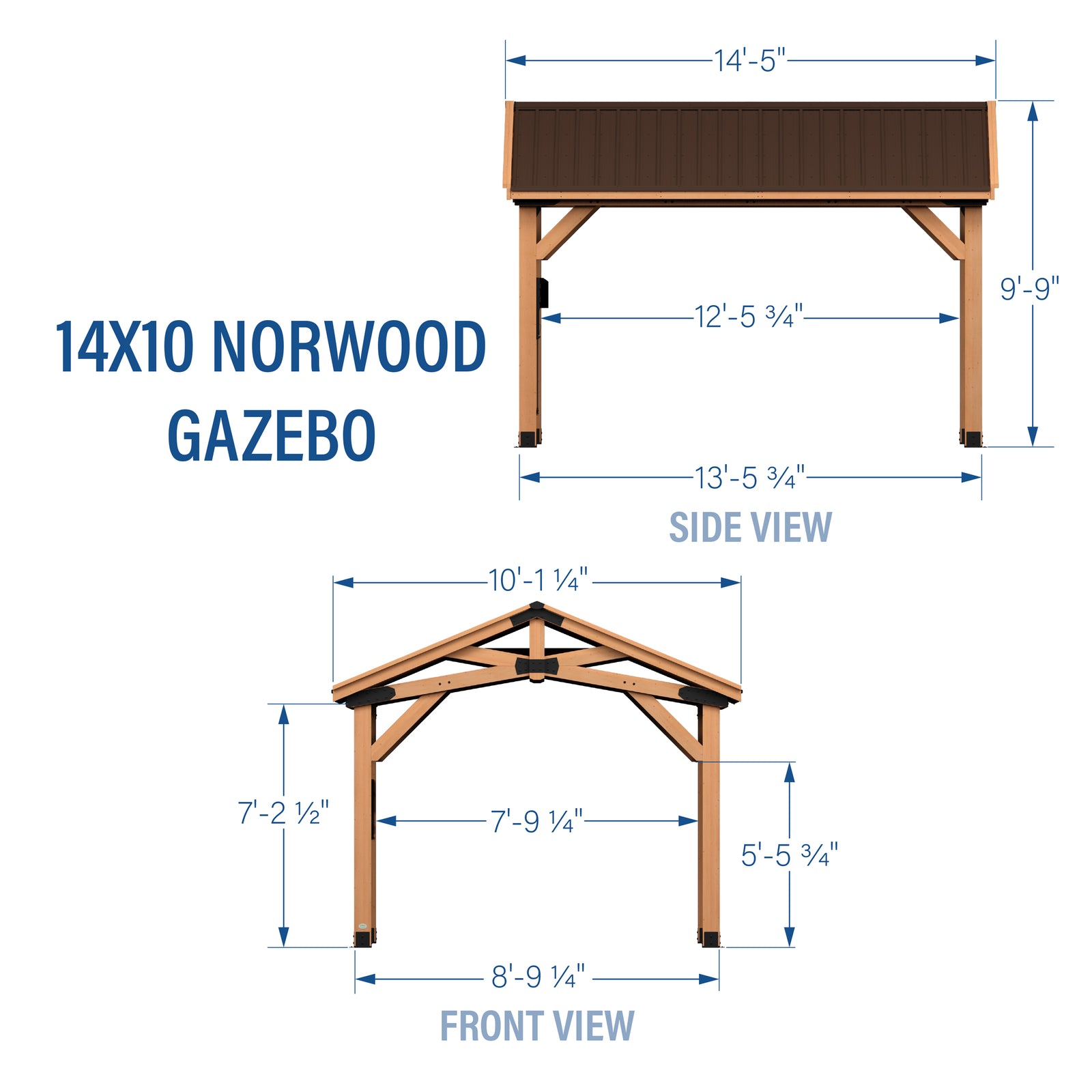 14x10 Norwood Gazebo — manufacturer photo 2