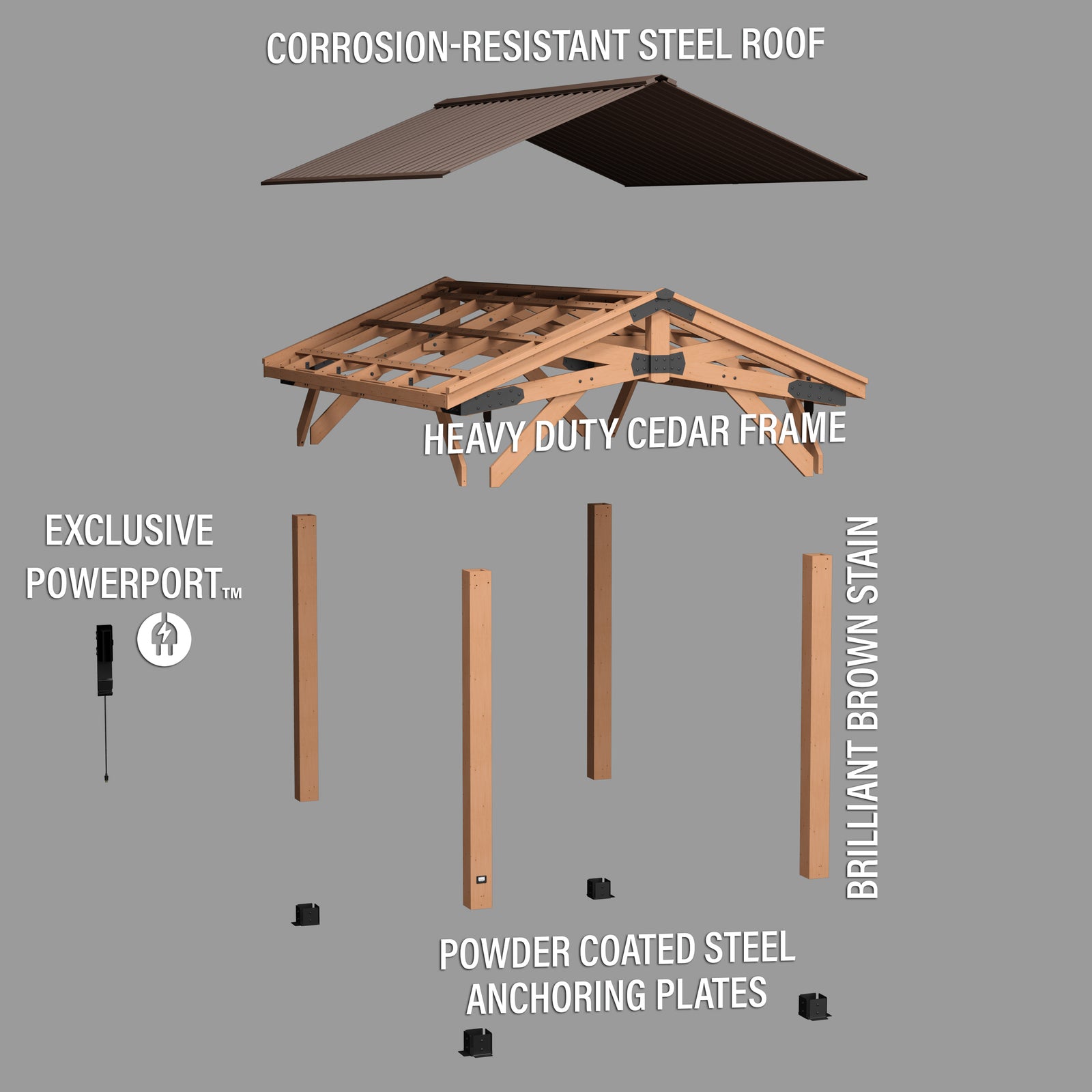 14x10 Norwood Gazebo — manufacturer photo 11