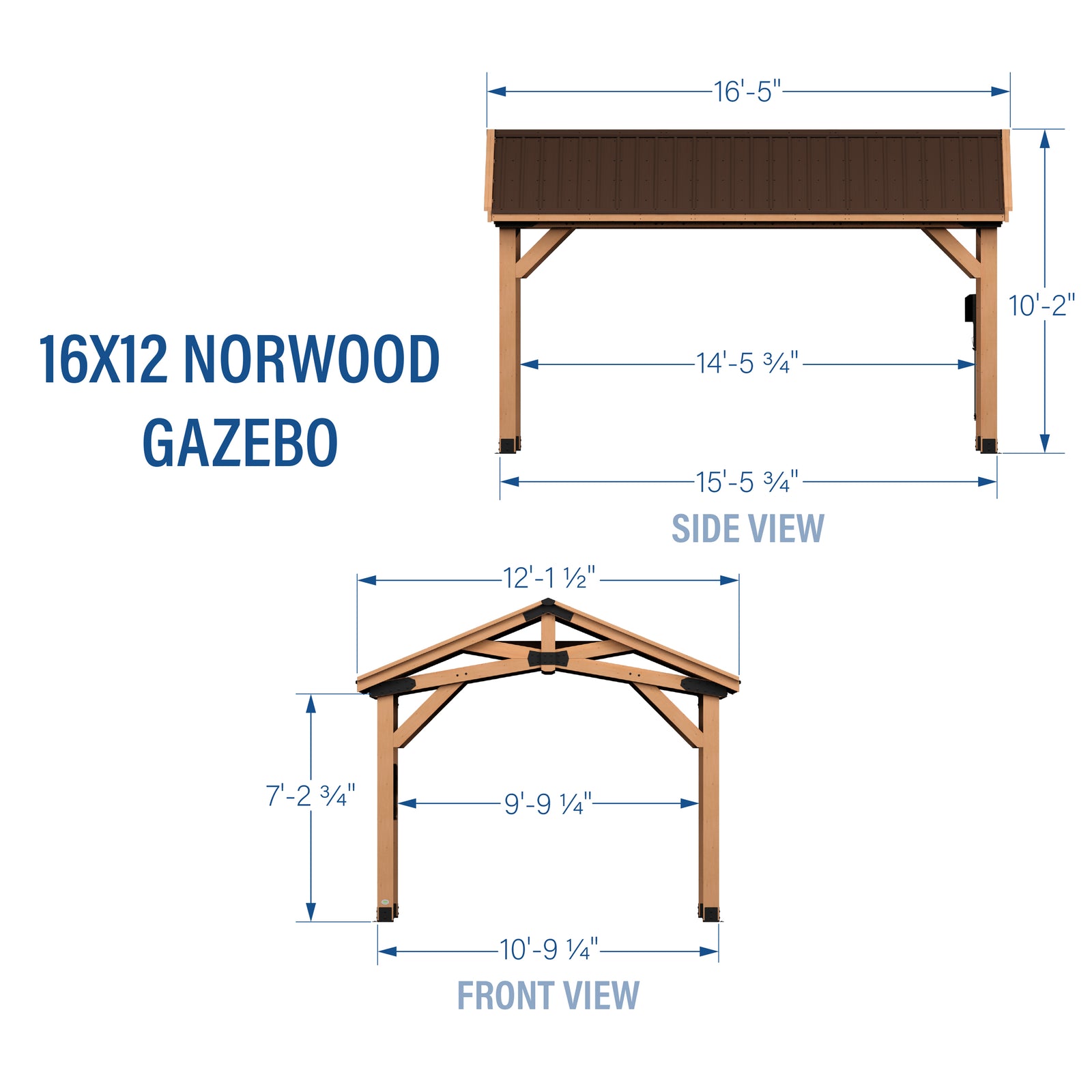 16x12 Norwood Gazebo — manufacturer photo 2