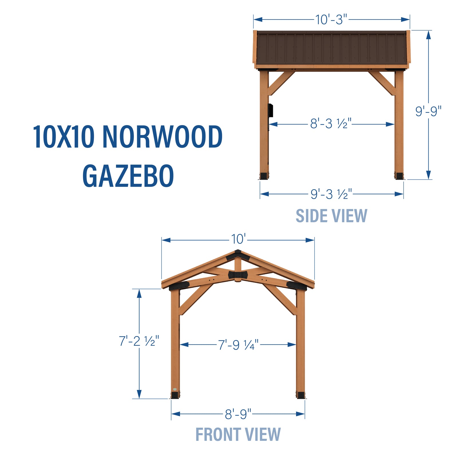 10x10 Norwood Gazebo — manufacturer photo 2