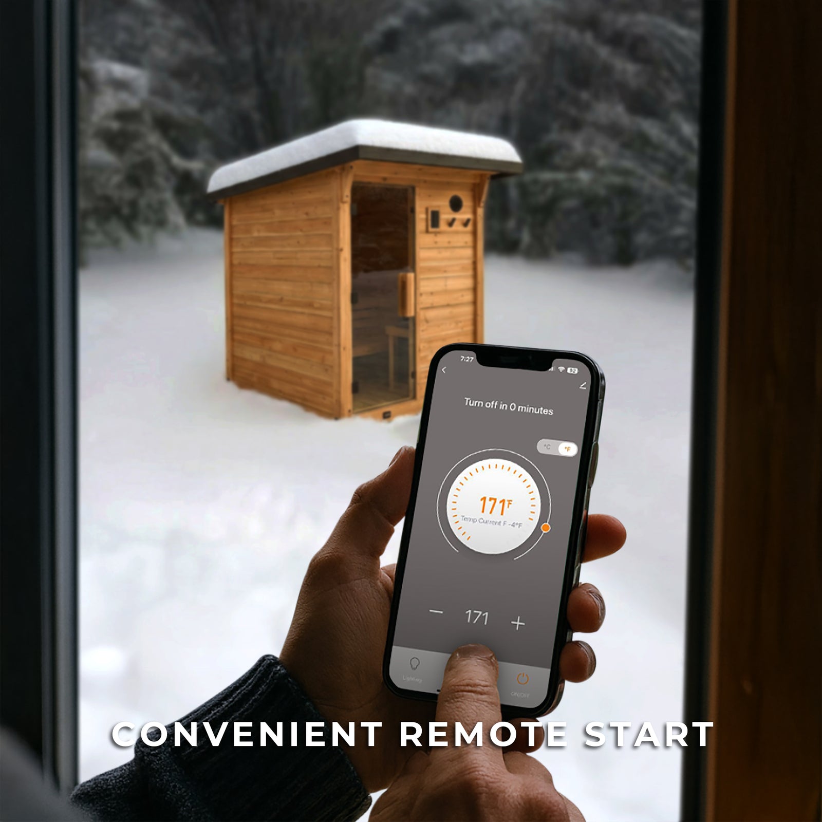 Henley Outdoor Cabin Sauna 2-4 Person — manufacturer photo 5