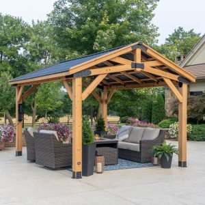 14x12 Peak Roof Gazebo — manufacturer photo 1