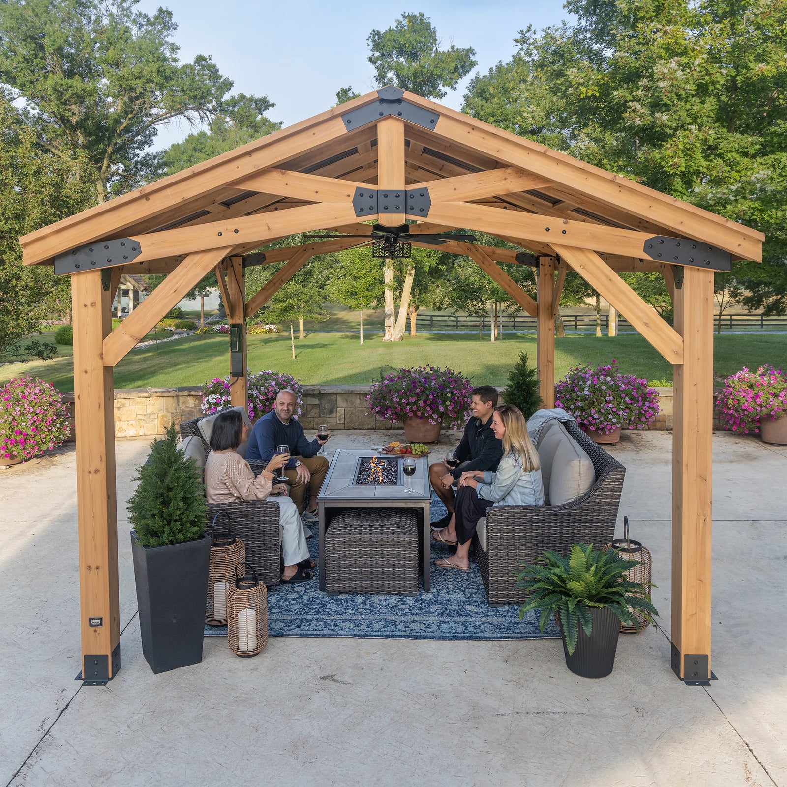 14x12 Peak Roof Gazebo — manufacturer photo 8