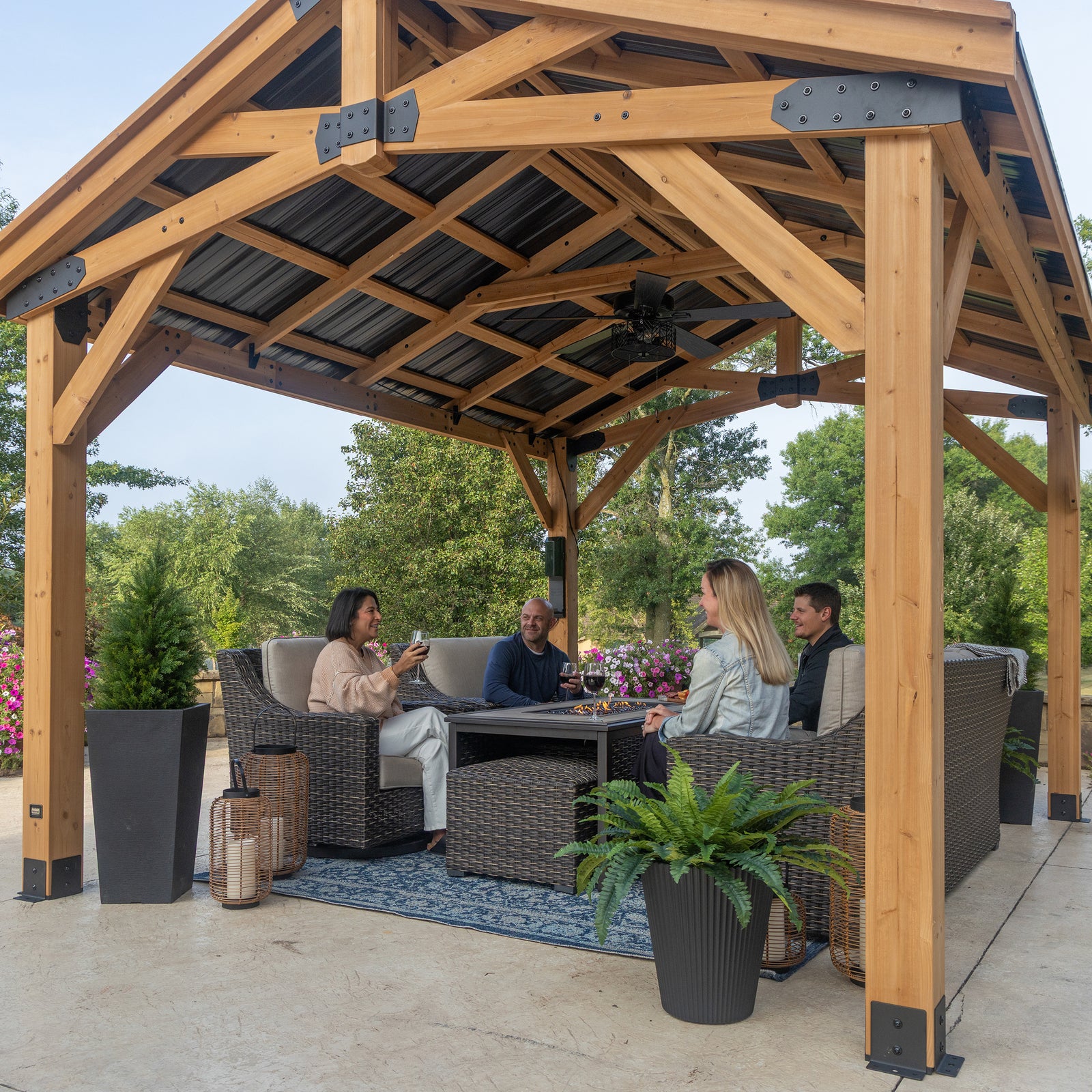 14x12 Peak Roof Gazebo — manufacturer photo 10