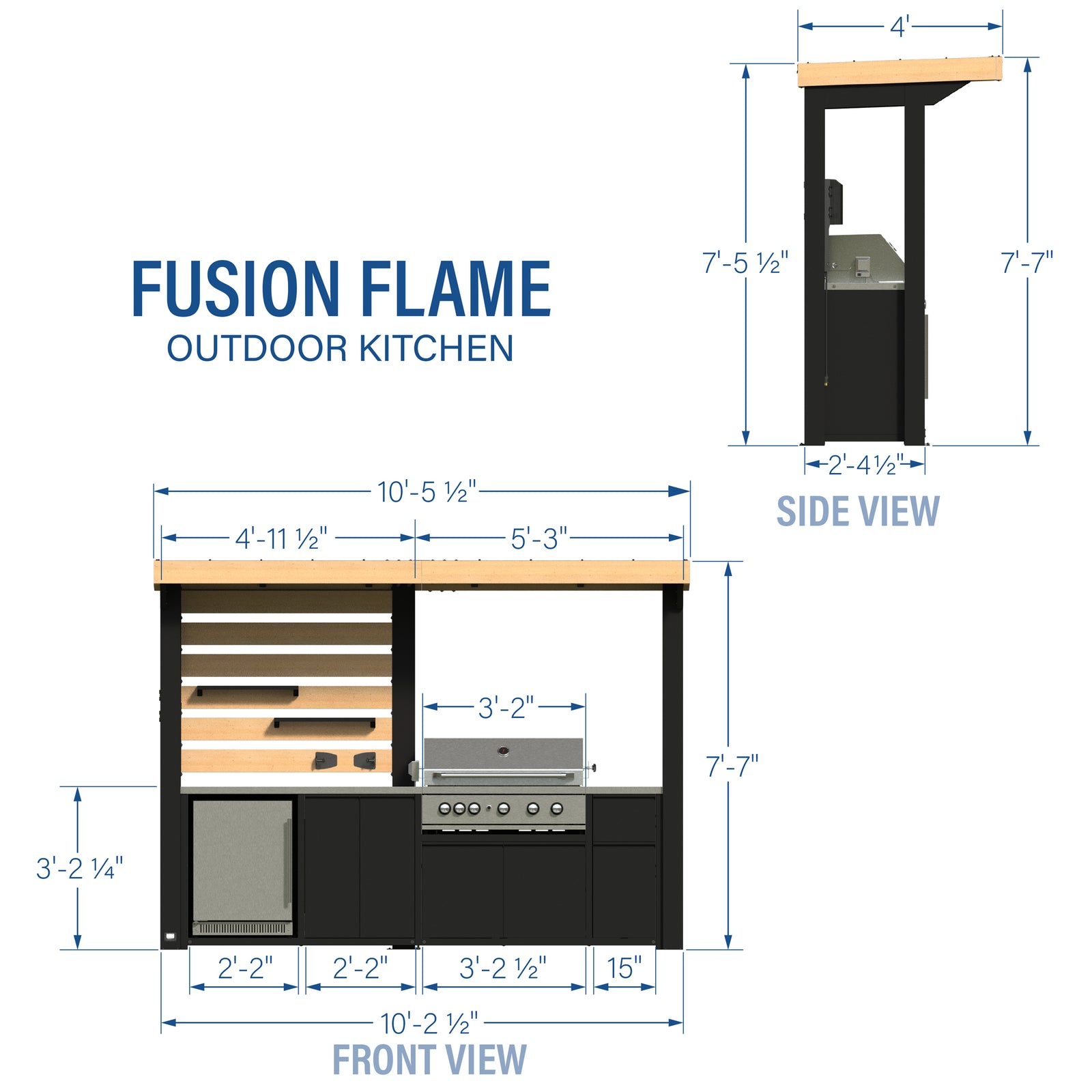 Fusion Flame Outdoor Kitchen — manufacturer photo 2