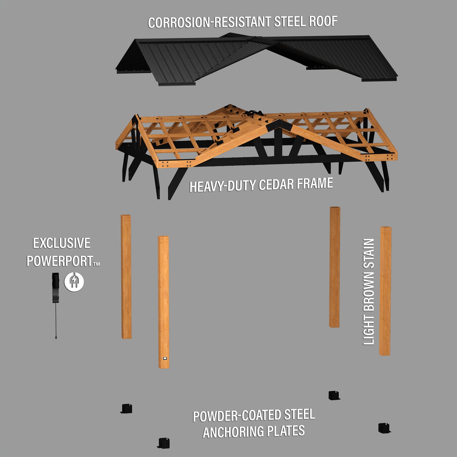 14x10 Crosswind Gazebo — manufacturer photo 12