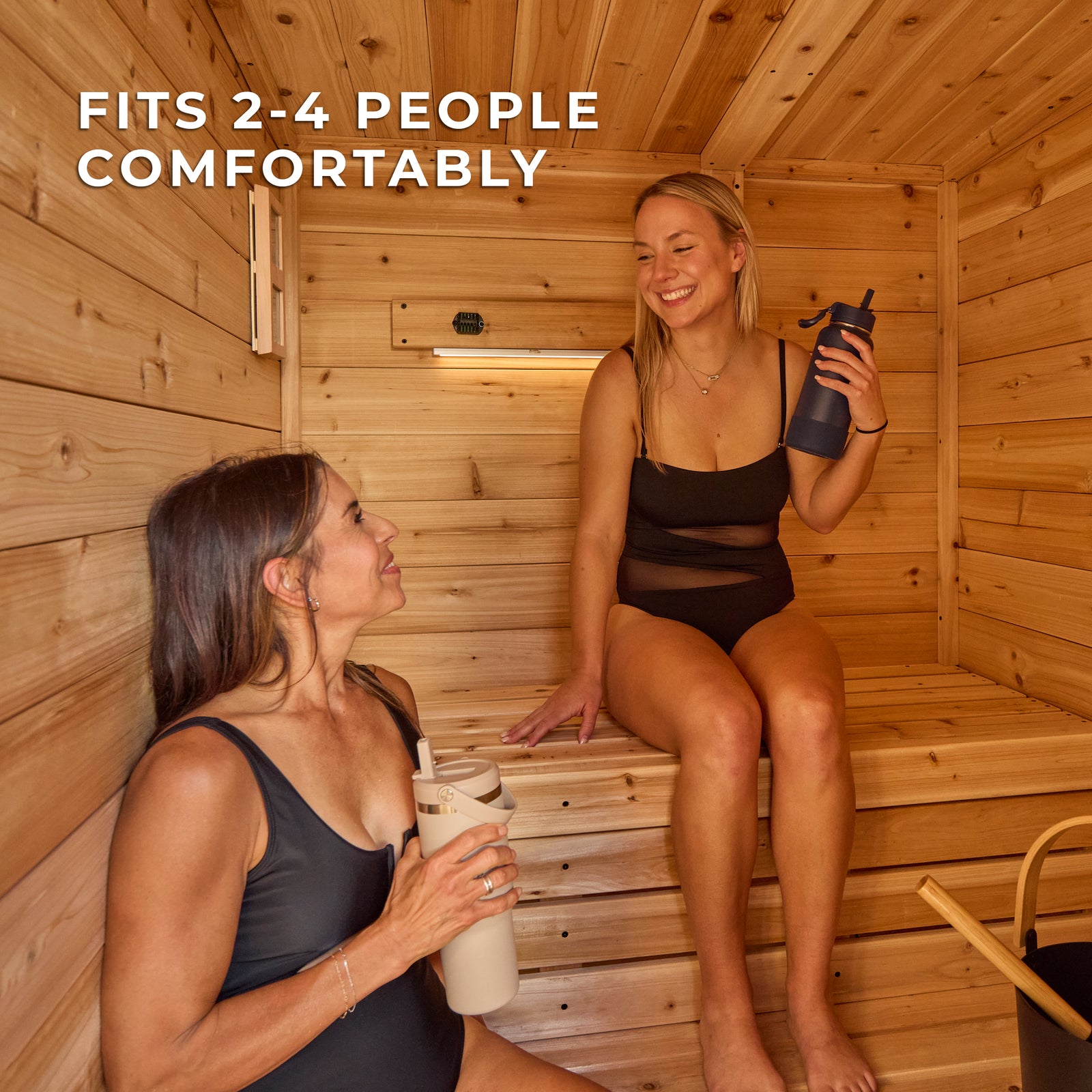 Bennett Outdoor Cabin Sauna 2-4 Person — manufacturer photo 8