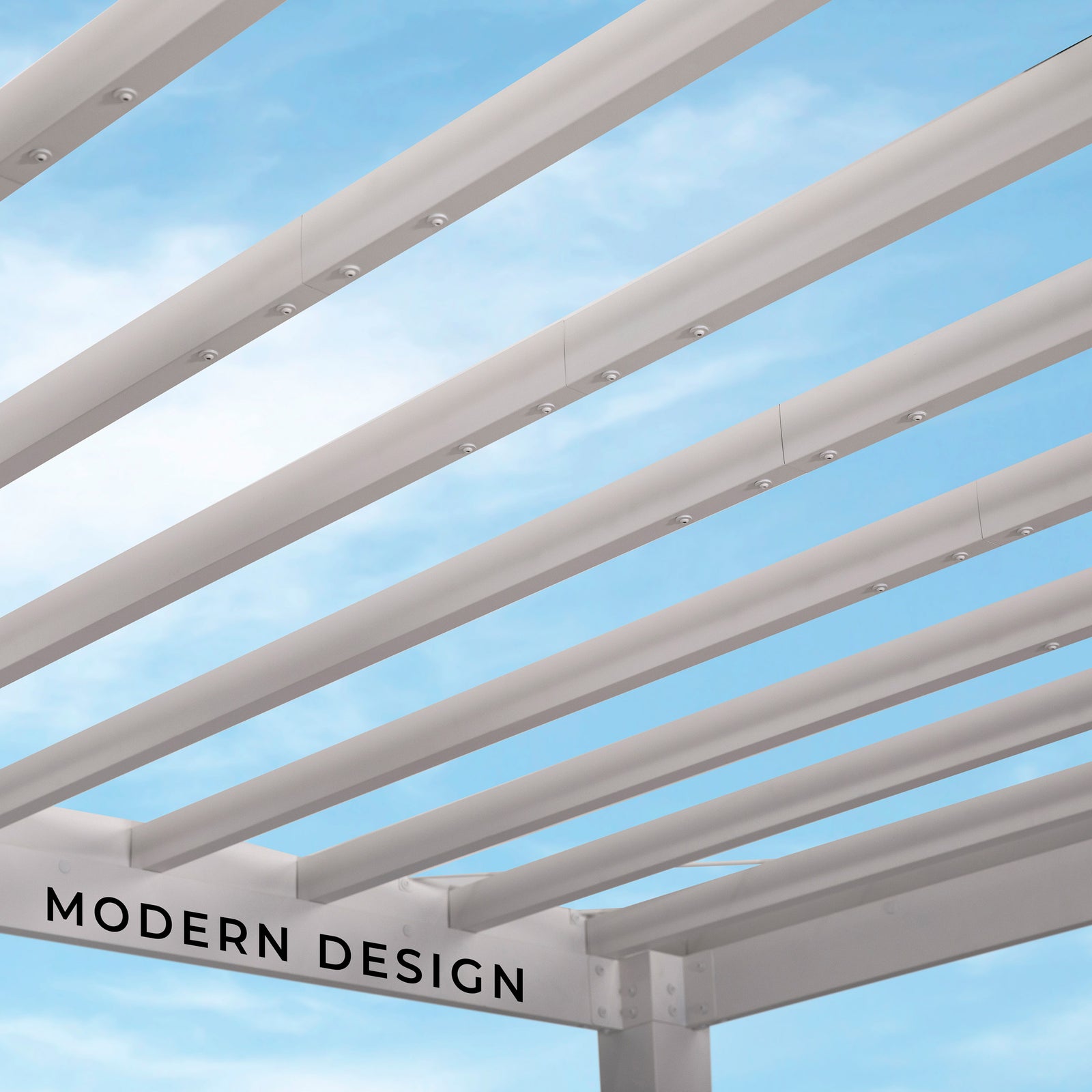 14x12 Windham Modern Steel Pergola With Sail Shade Soft Canopy — manufacturer image 7