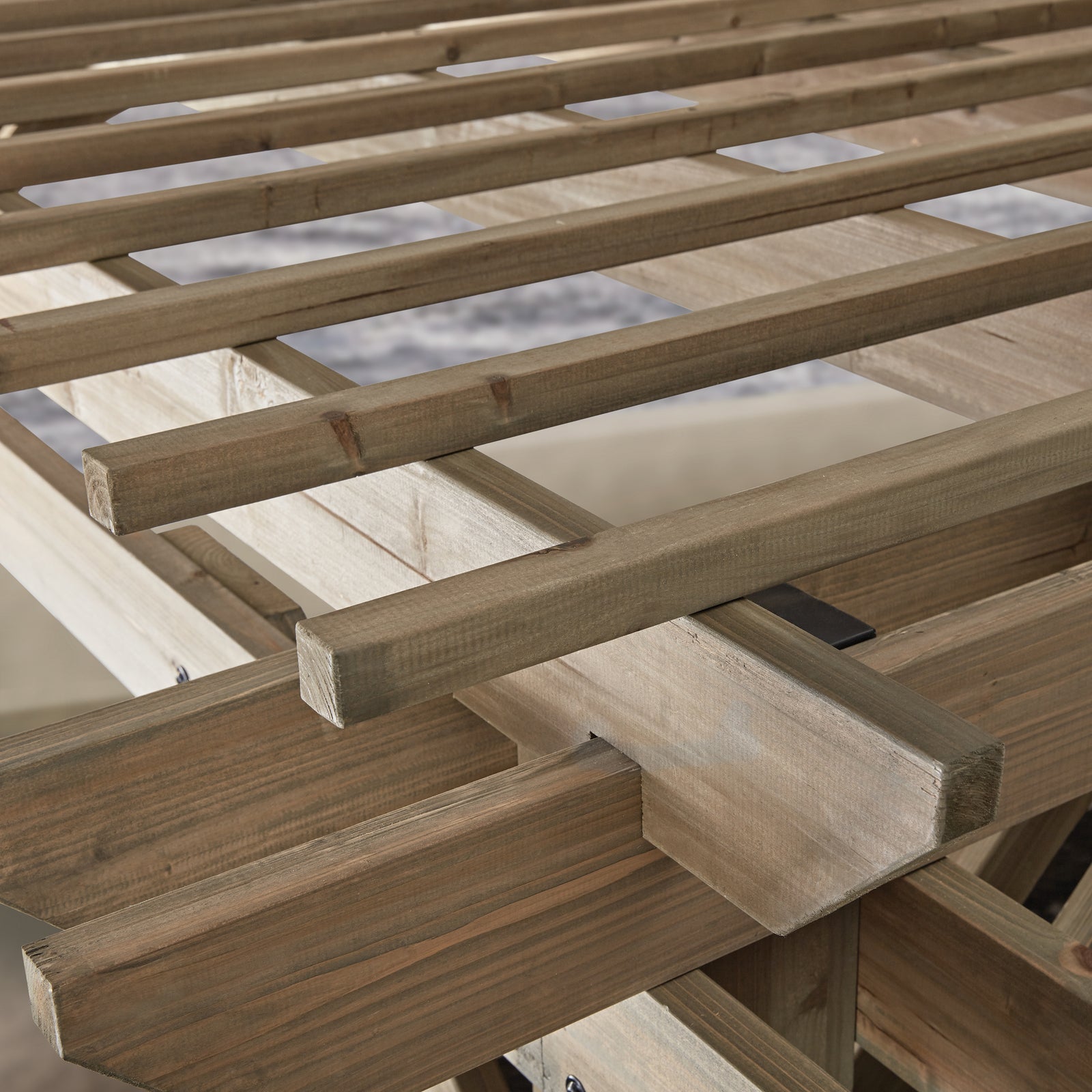 14x10 Somerville Pergola - Barnwood Stain — manufacturer image 6