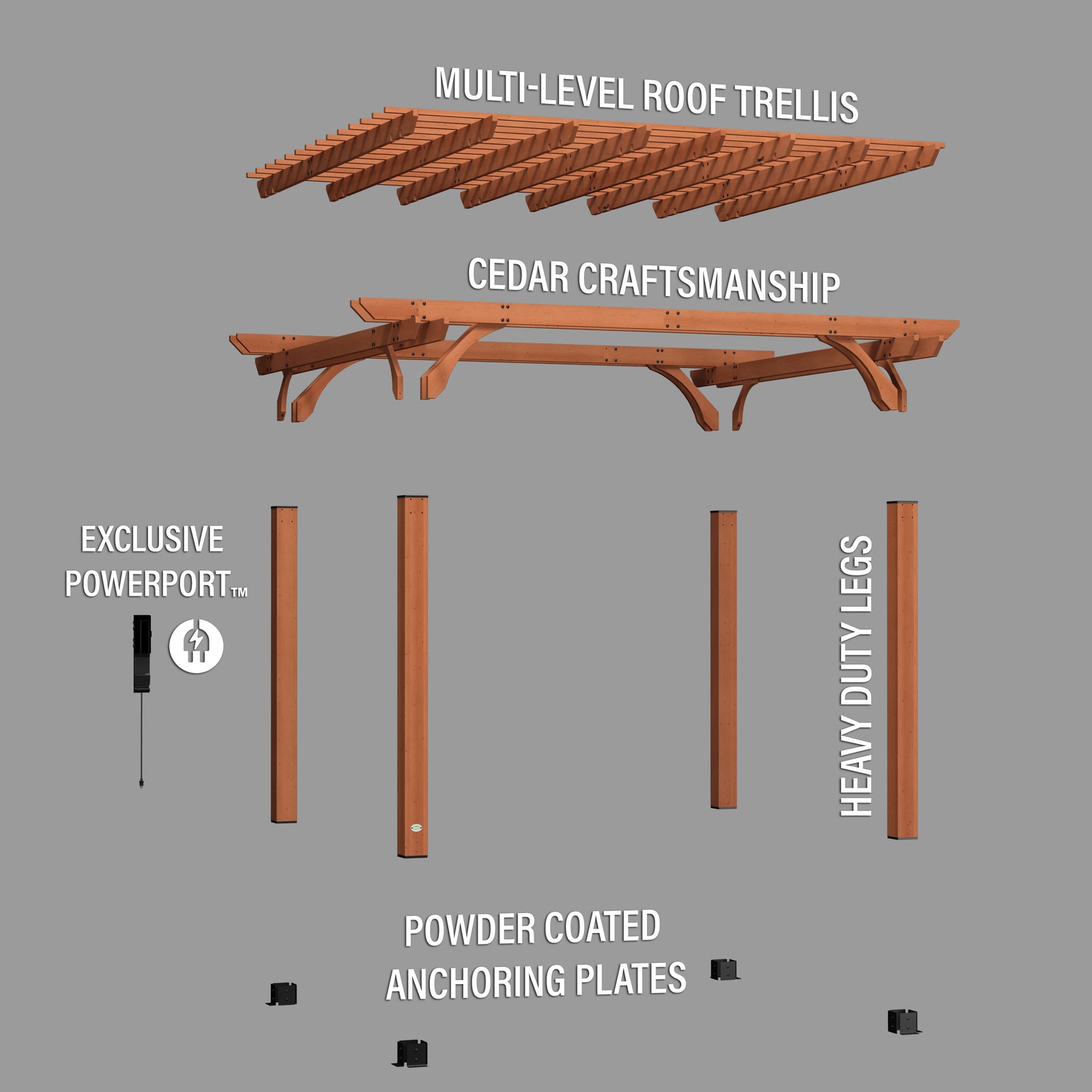 14x12 Beaumont Pergola — manufacturer image 10