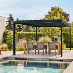 16x10 Sarasota Steel Louvered Pergola — manufacturer image 1