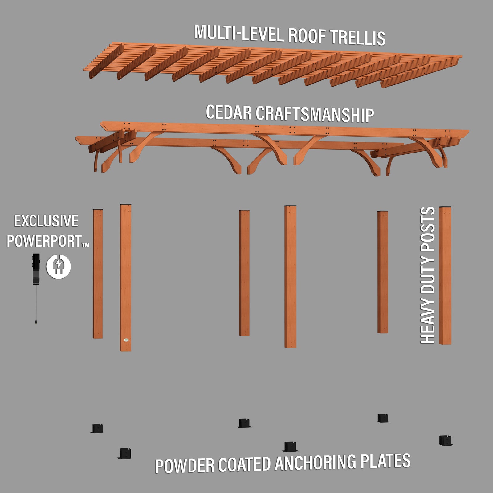 20x12 Beaumont Pergola — manufacturer image 10