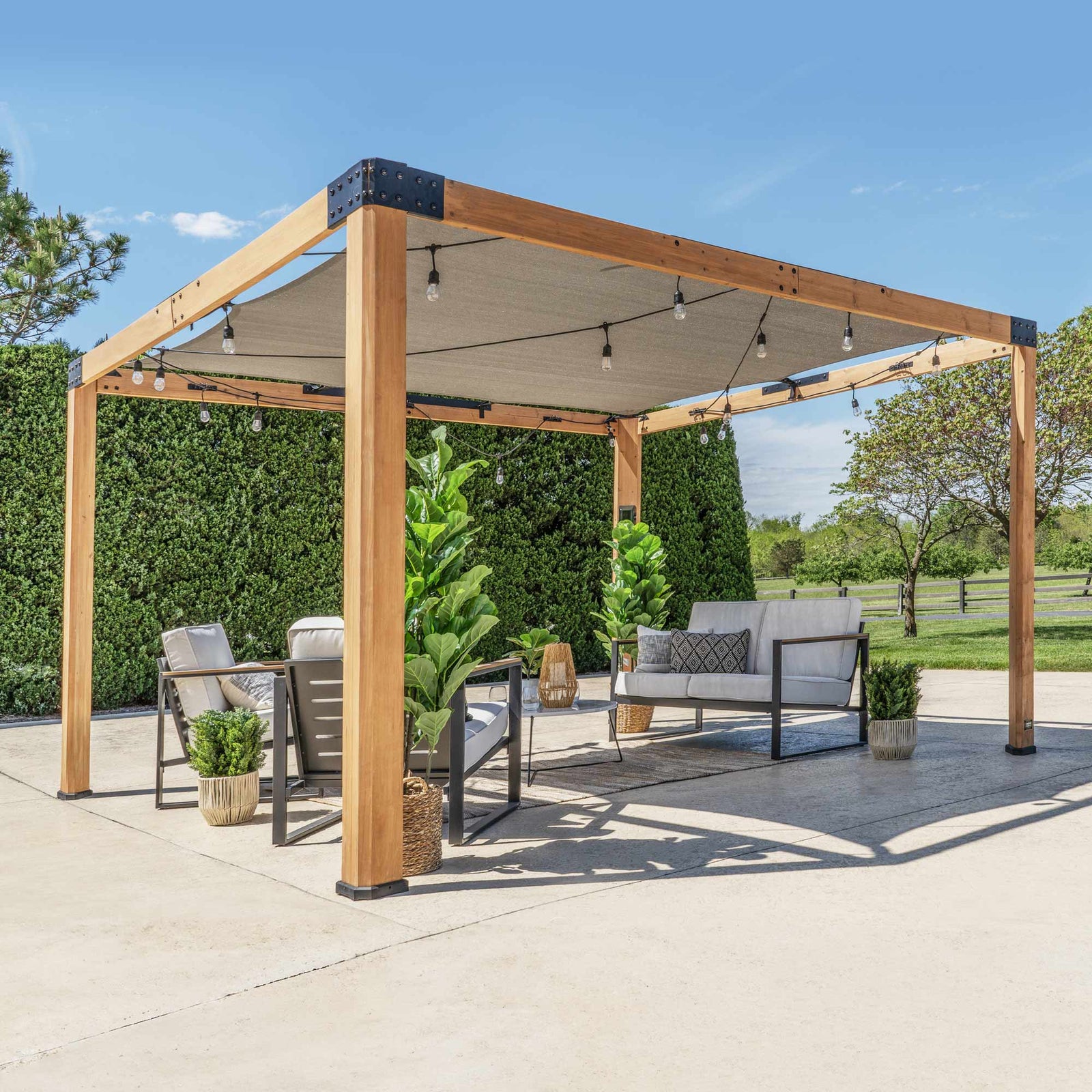 12x10 Brendan Sail Shade Pergola — manufacturer image 1