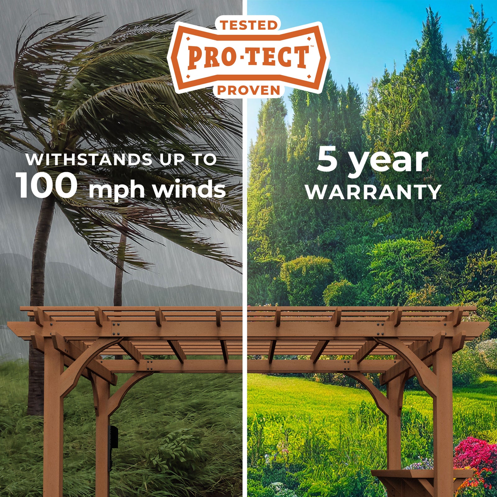 14x10 Ashland Pergola — manufacturer image 3