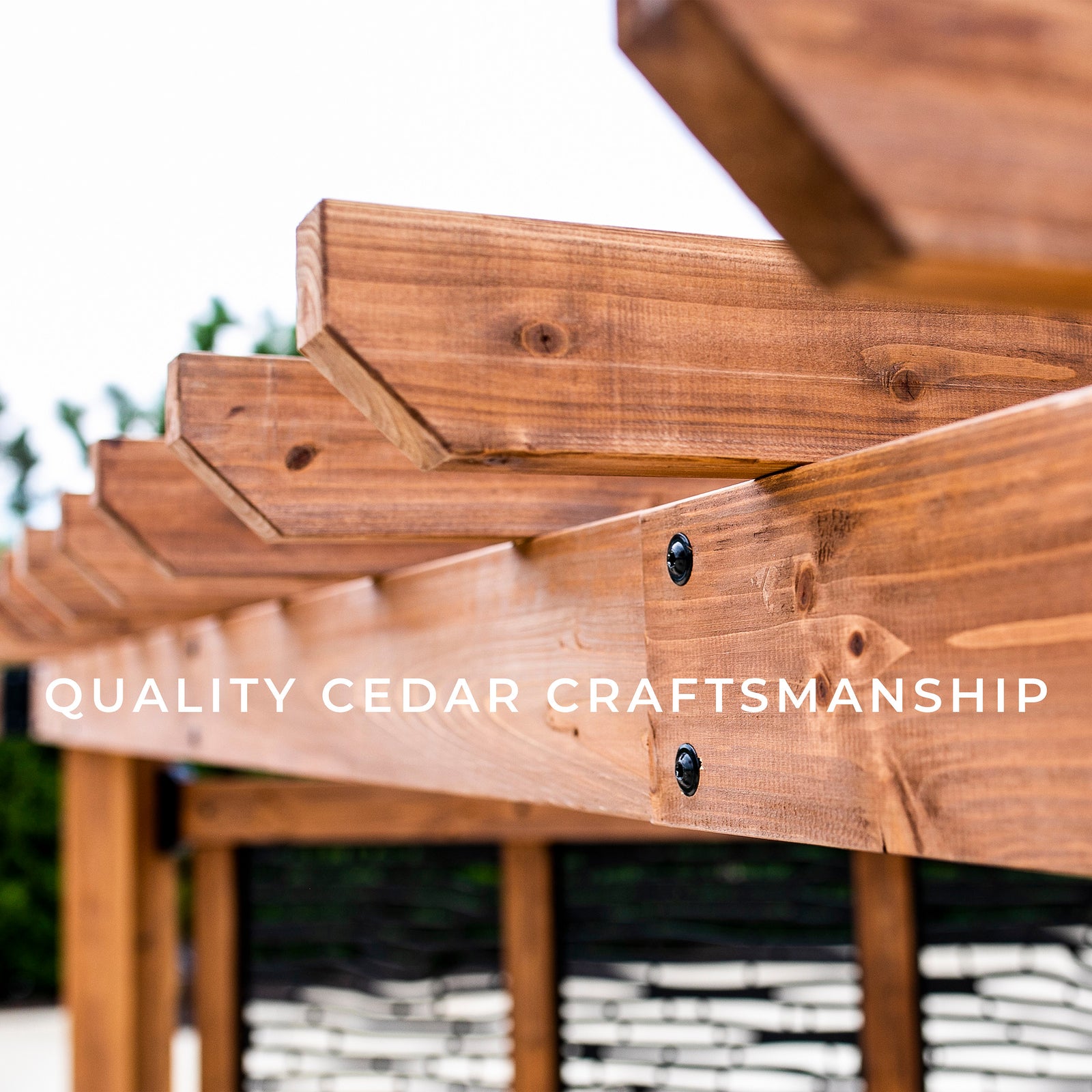 Tuscany Corner Pergola with Conversation Seating - Privacy Panels — manufacturer image 18