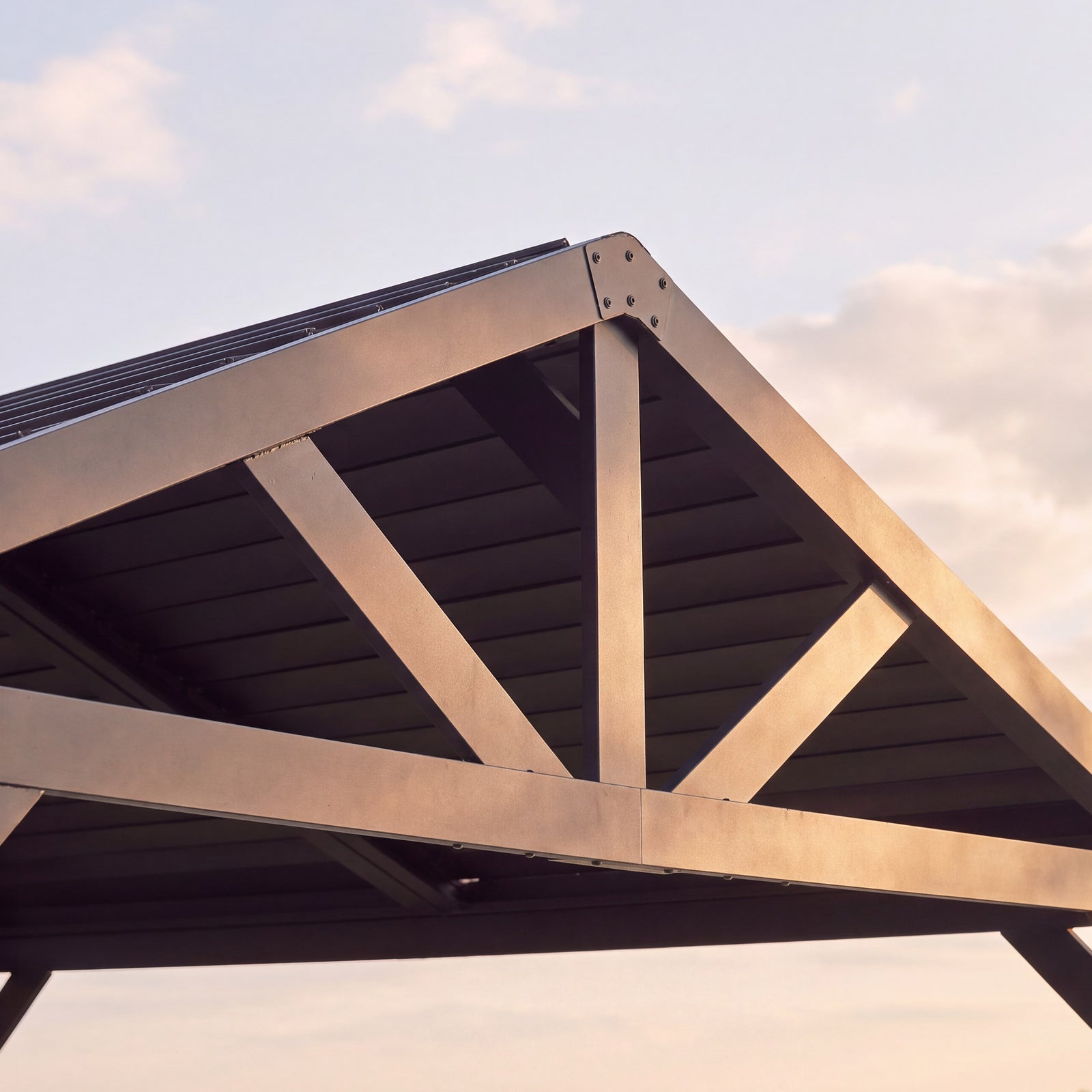 14x12 Ridgeline Steel Louvered Pergola — manufacturer image 8