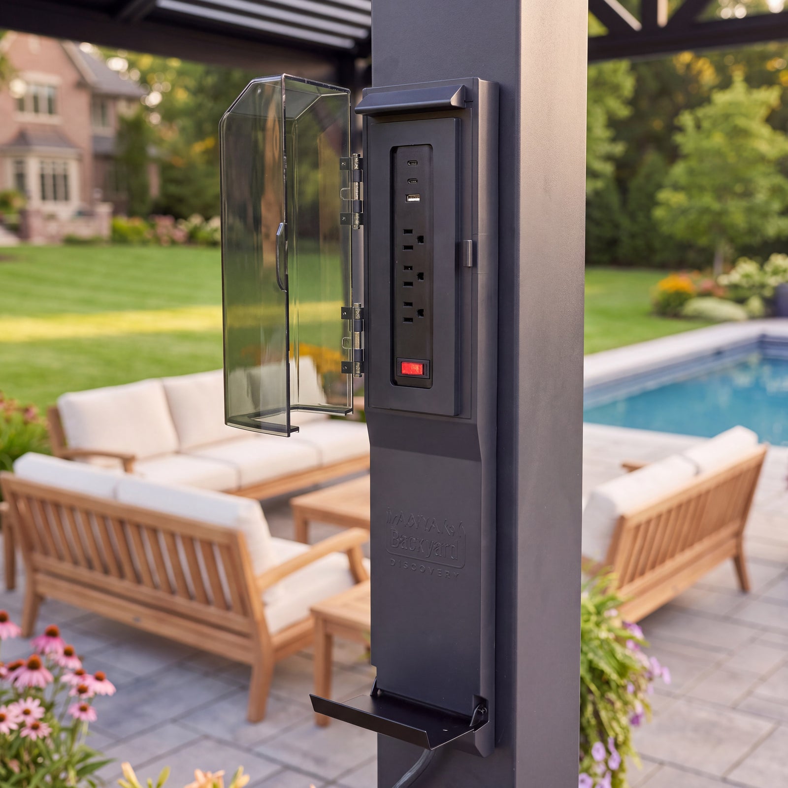 16x14 Ridgeline Steel Louvered Pergola — manufacturer image 7