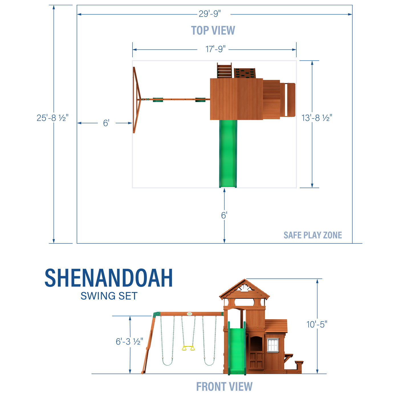 Shenandoah Swing Set — product photo 2