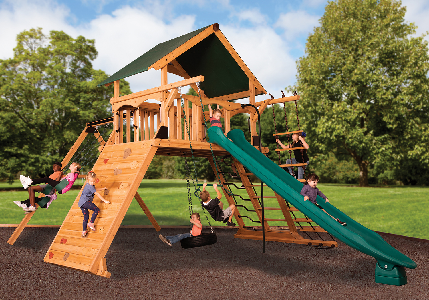 Titan Peak Jumbo 1 with Tarp Roof Green Playset — product photo 1
