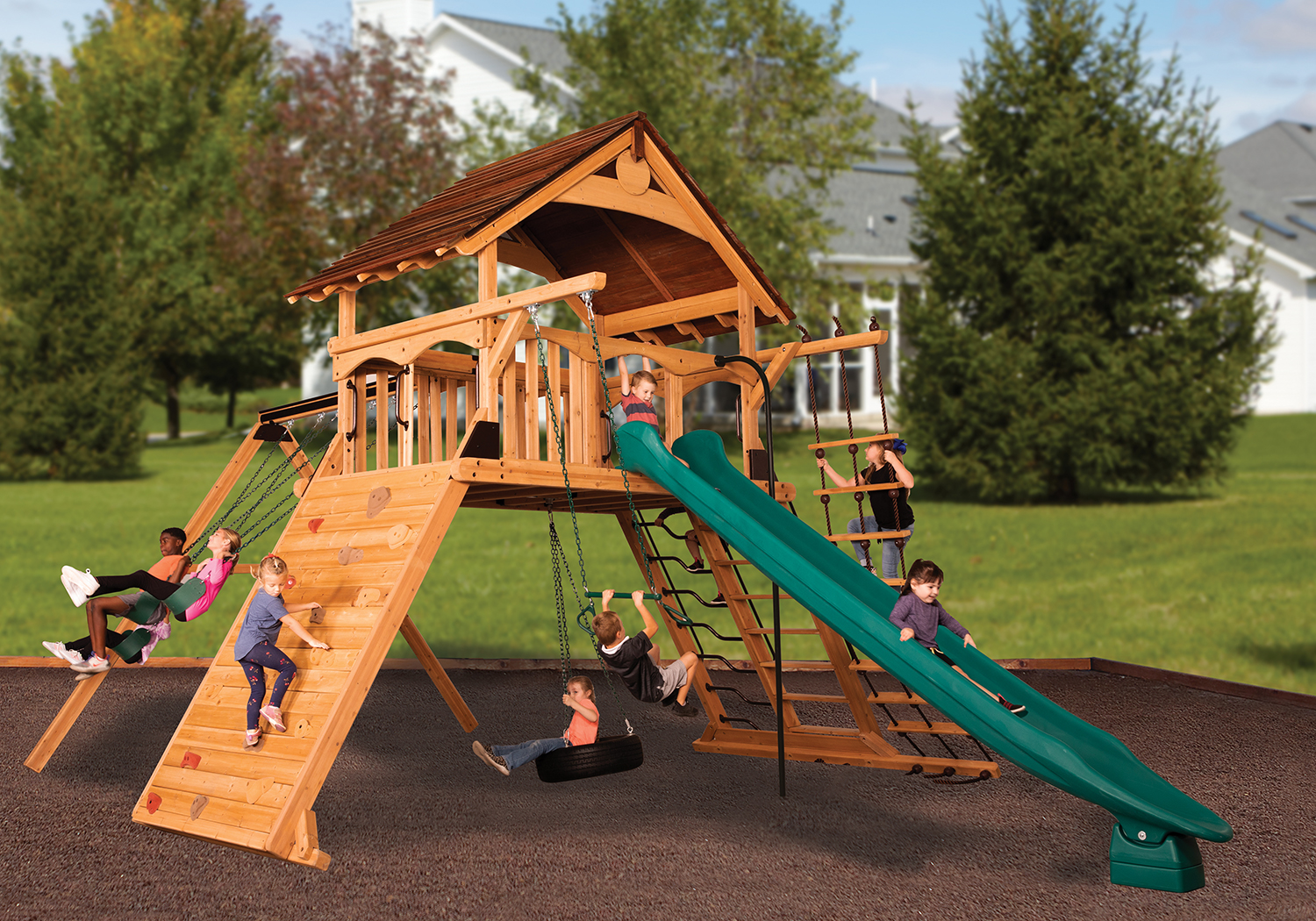 Titan Peak Jumbo 1 with Wood Roof Playset — product photo 1