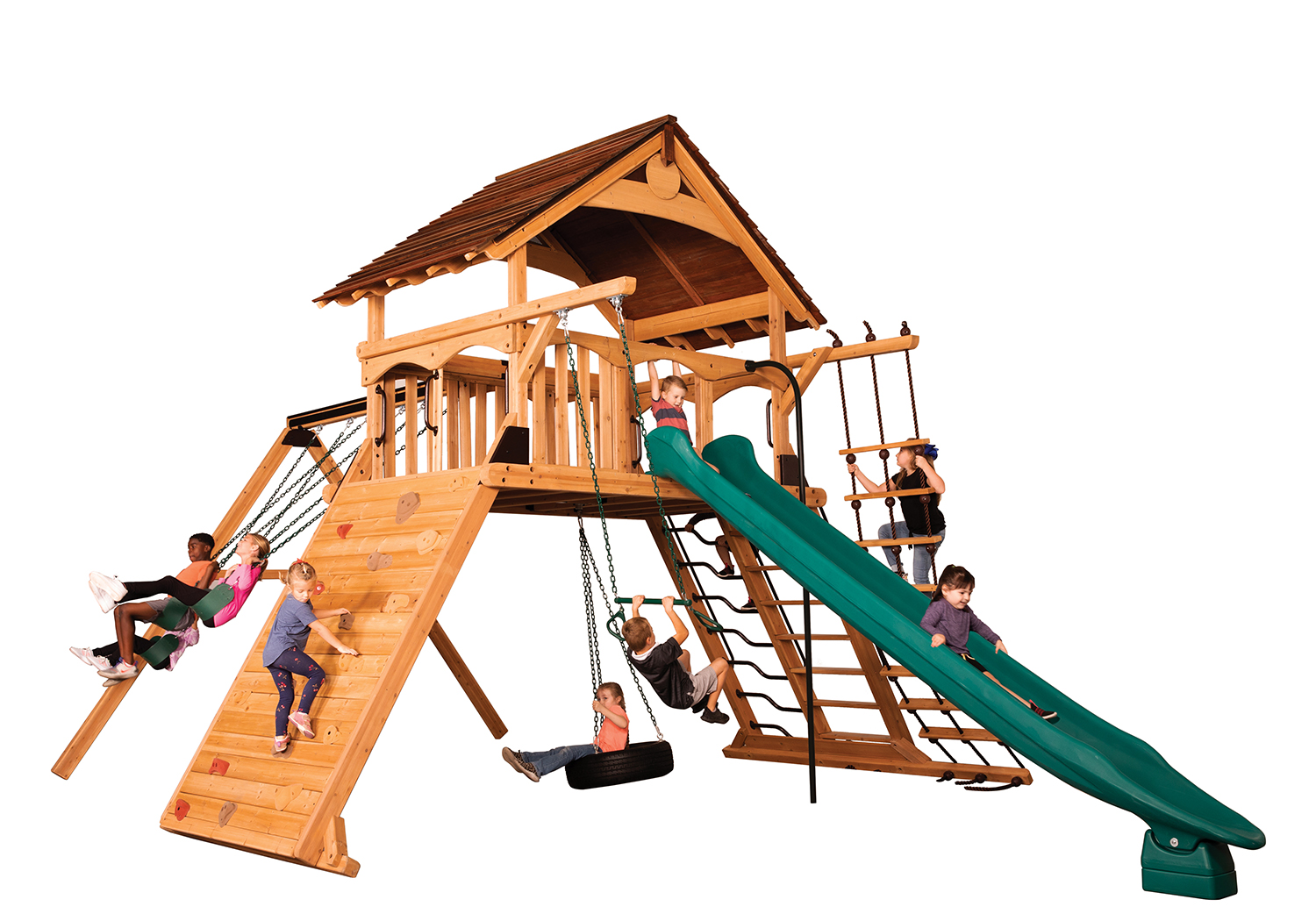 Titan Peak Jumbo 1 with Wood Roof Playset — product photo 2