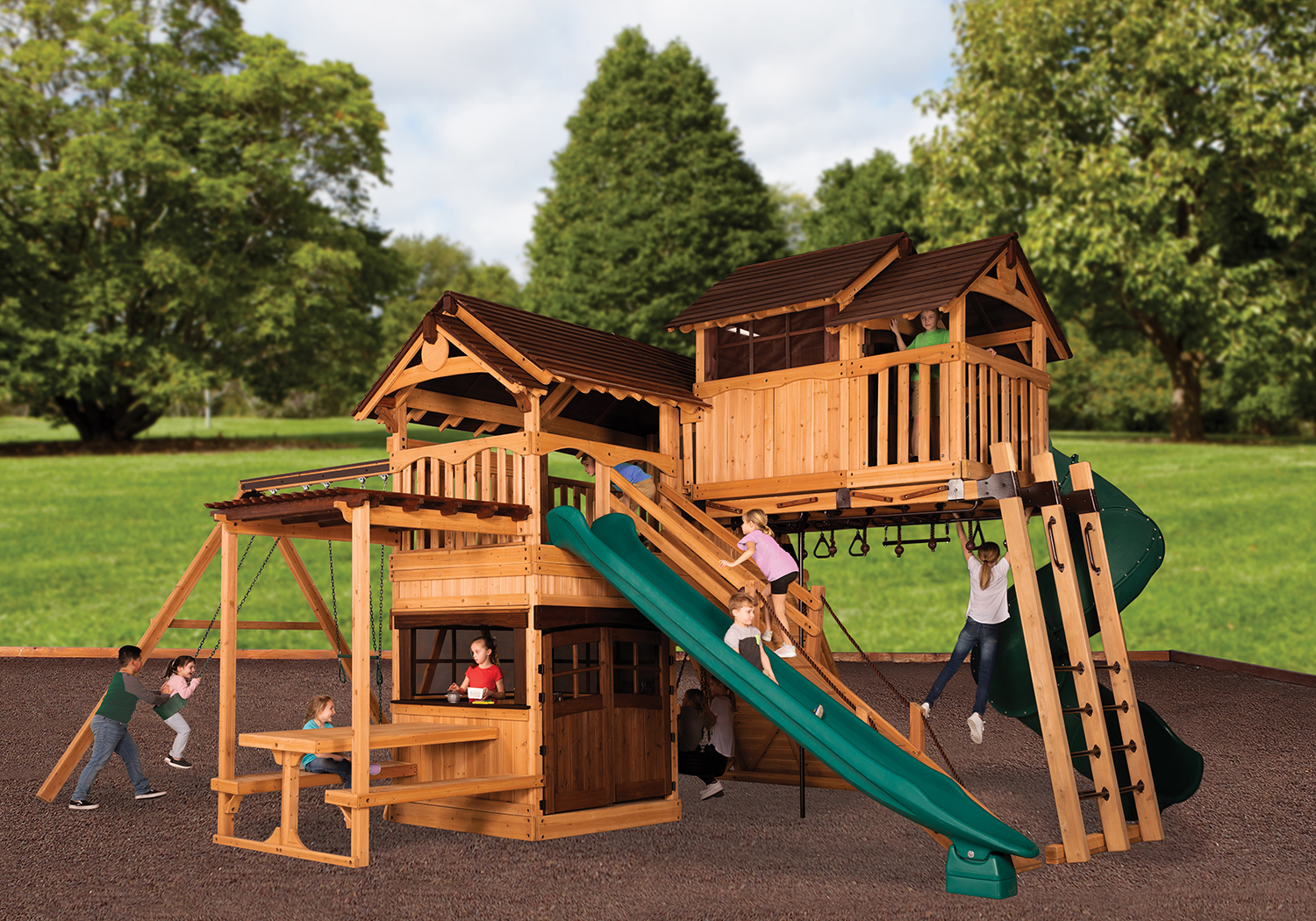 Titan Treehouse XL 10 Swing Set — product photo 1