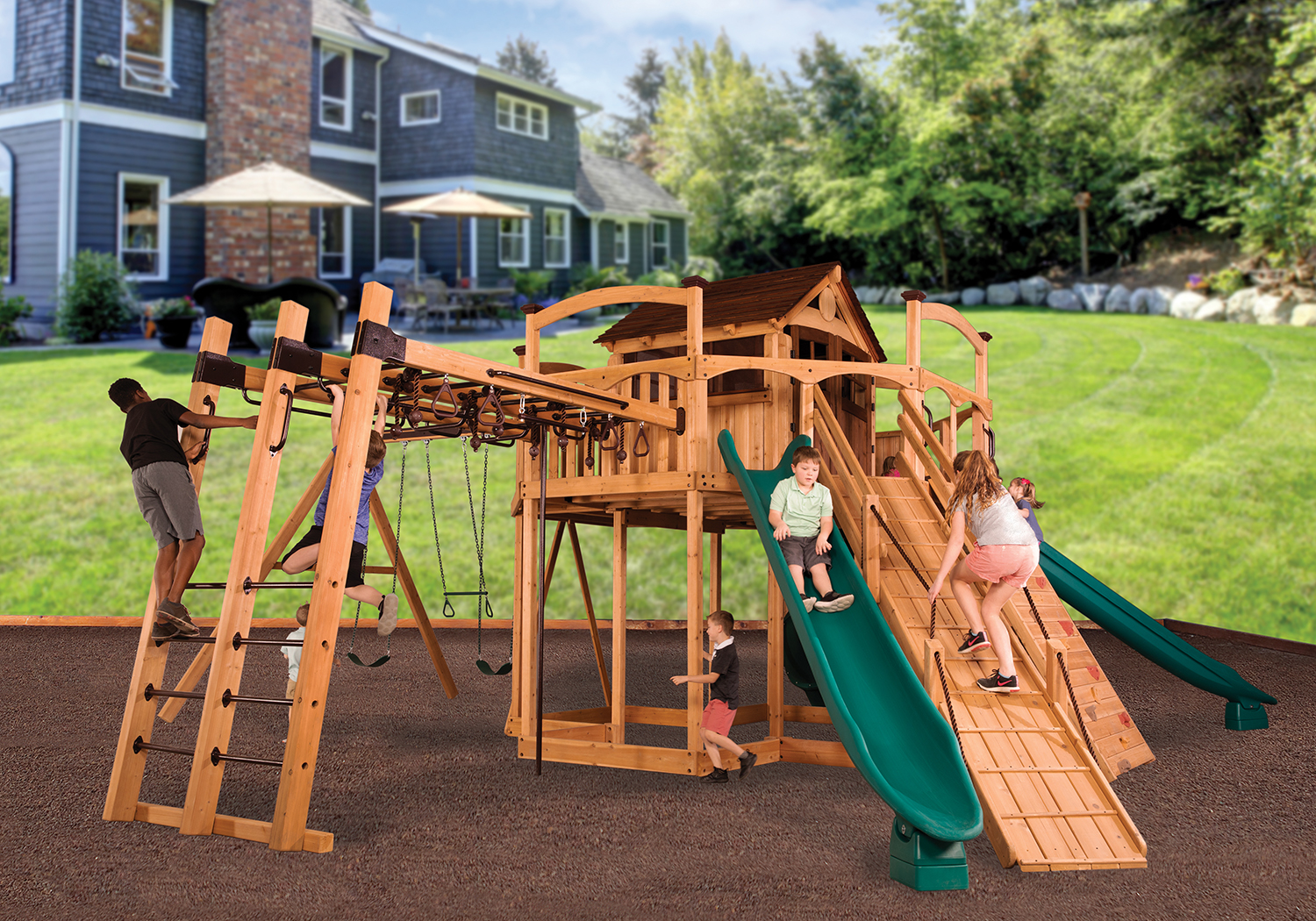 Titan Treehouse XL 12 Swing Set — product photo 5