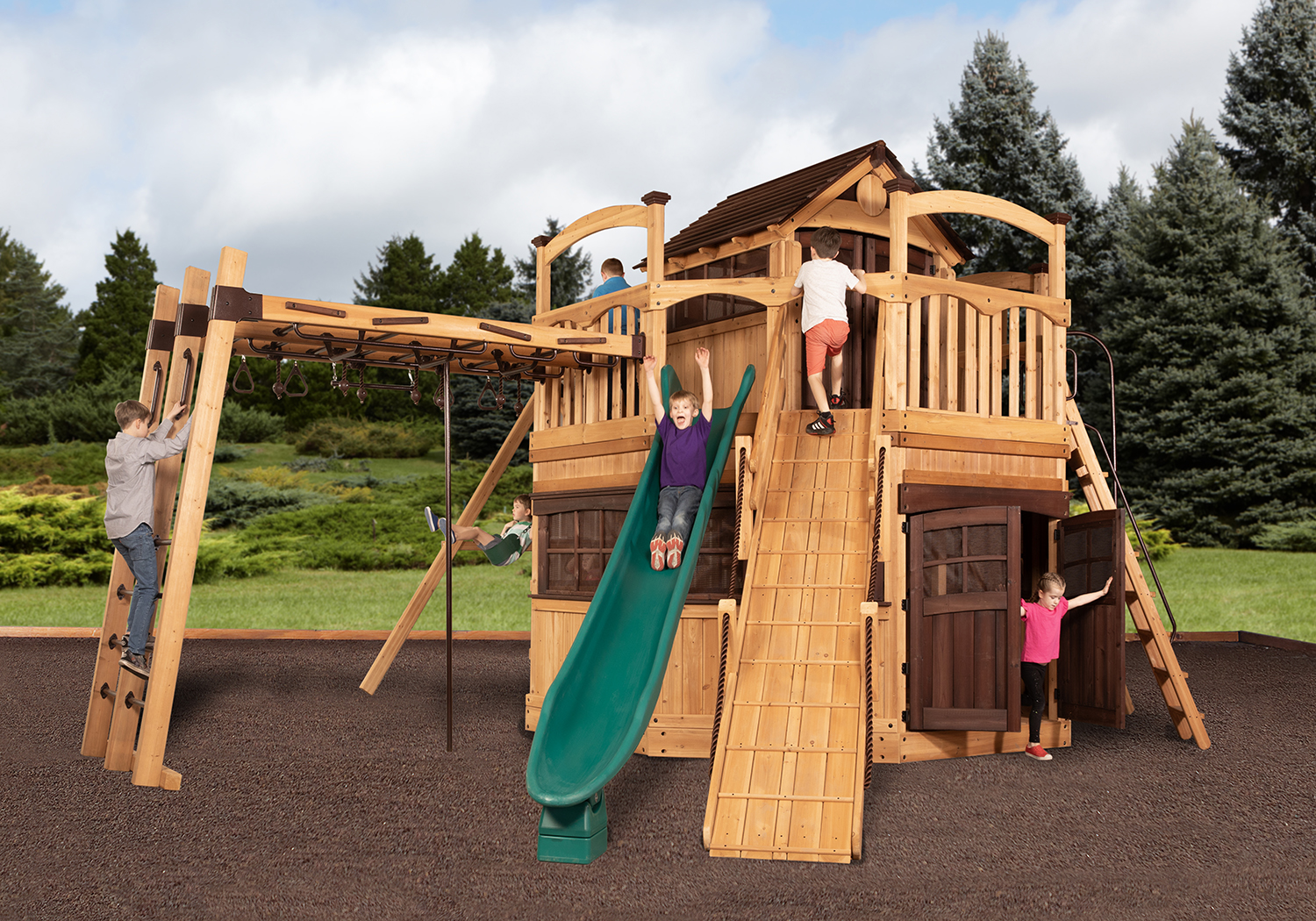 Titan Treehouse XL 14 Swing Set — product photo 1