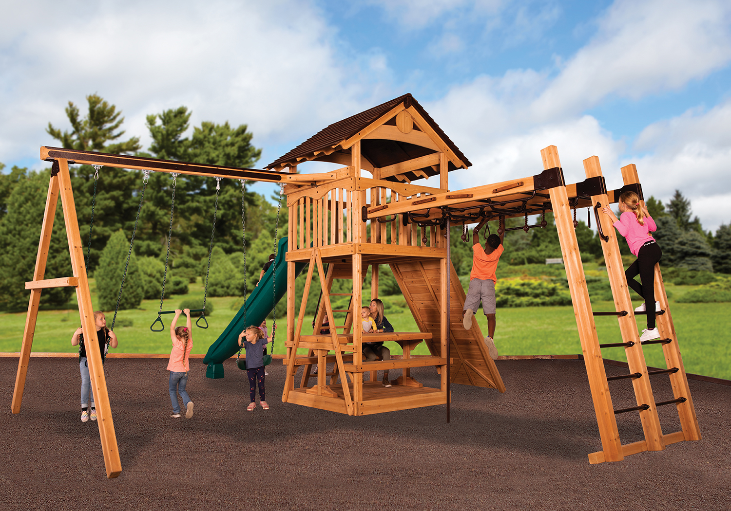 Titan Treehouse XL 2 Swing Set — product photo 3