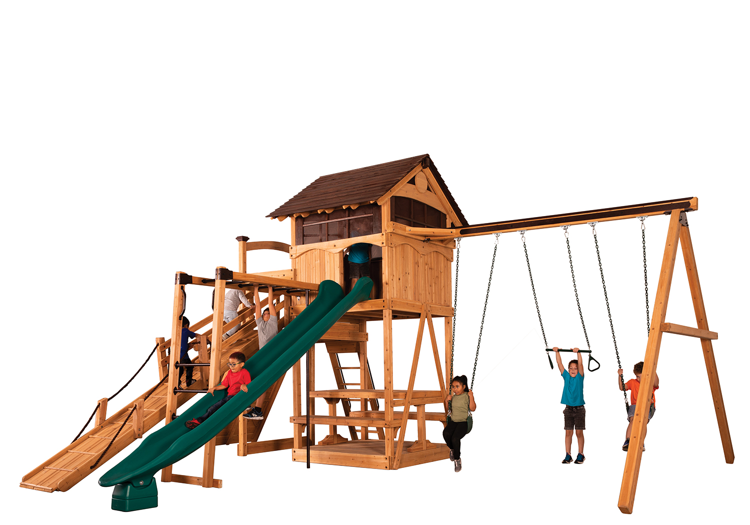 Titan Treehouse XL 3 Swing Set — product photo 4