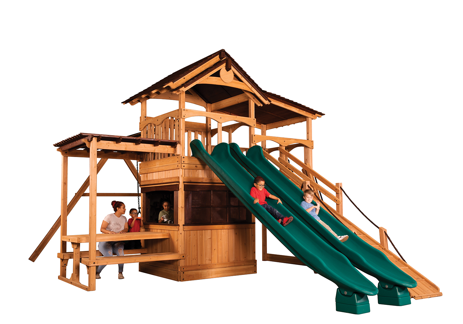 Titan Treehouse XL 4 Swing Set — product photo 2