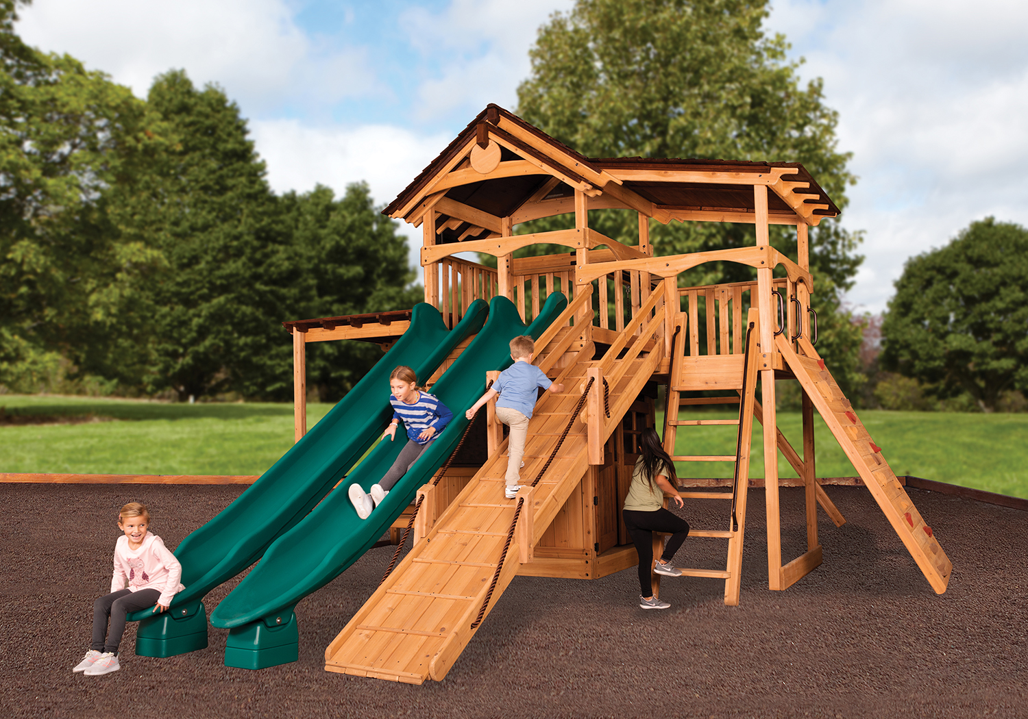 Titan Treehouse XL 4 Swing Set — product photo 3