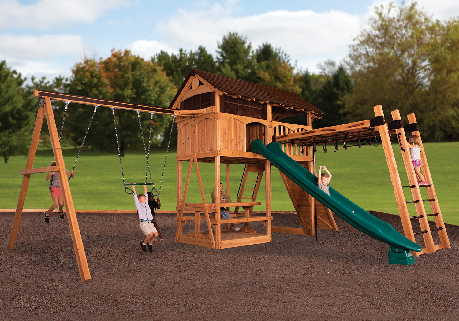 Titan Treehouse XL 5 Swing Set — product photo 3
