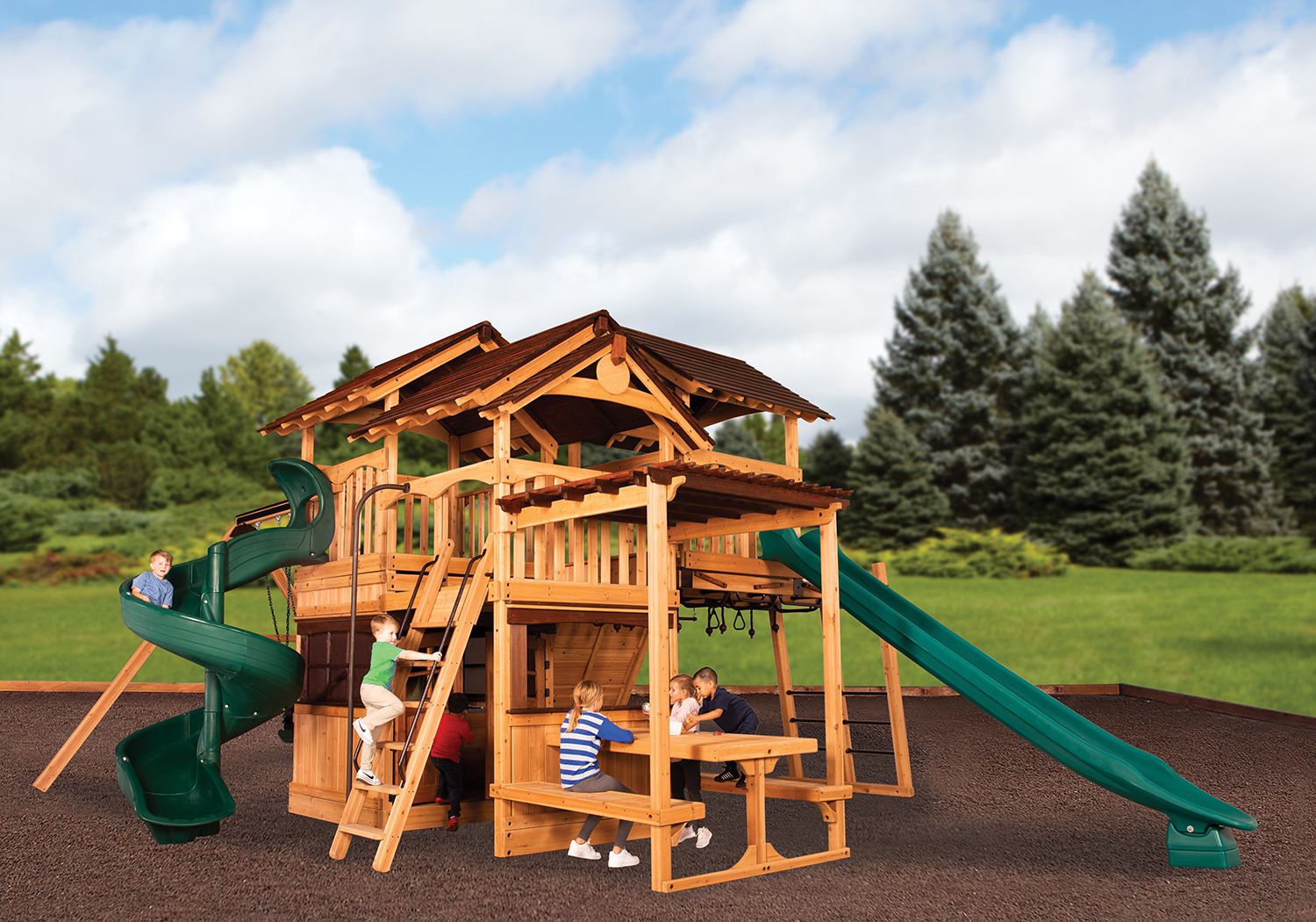 Titan Treehouse XL 6 Swing Set — product photo 3