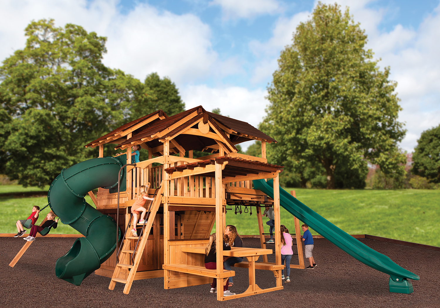Titan Treehouse XL 7 Swing Set — product photo 1