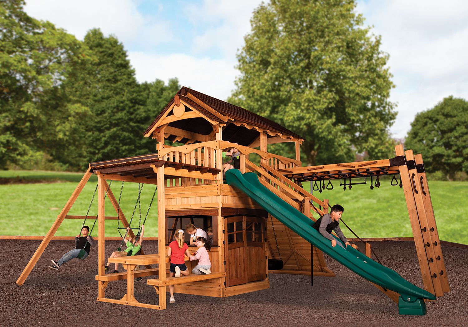 Titan Treehouse XL 9 Swing Set — product photo 1