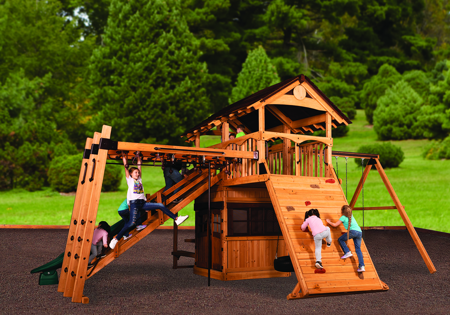 Titan Treehouse XL 9 Swing Set — product photo 3